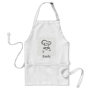 Personalized Custom Chef Hat & Spoons Bakery Standard Apron