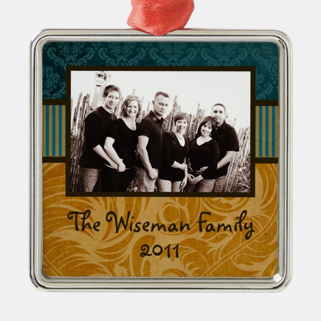 Personalized Custom Christmas PHOTO Ornament (Front)
