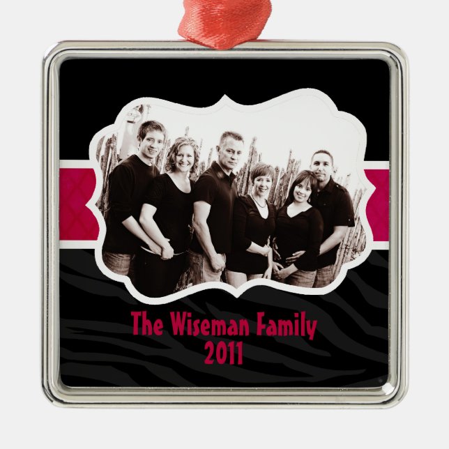 Personalized Custom Christmas PHOTO Ornament (Front)