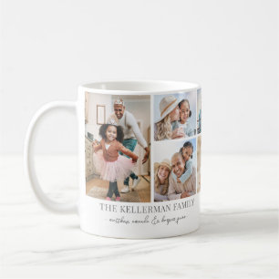 Personalized Custom Classic Family Photo Collage Coffee Mug