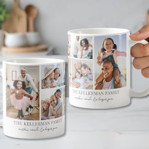 Personalized Custom Classic Family Photo Collage Coffee Mug