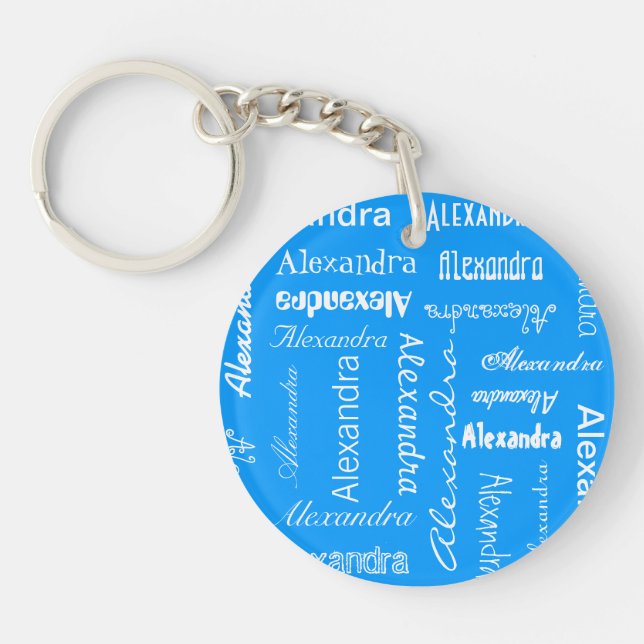 Personalized & Custom Colour Keychain (Front)