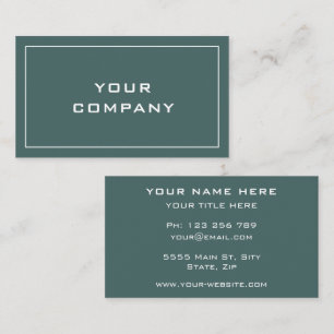 Personalized Custom Colours and Font Business Card