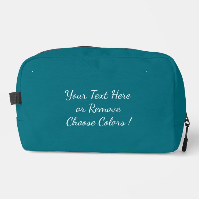 Personalized Custom Colours and Text Your Dopp Kit (Front)