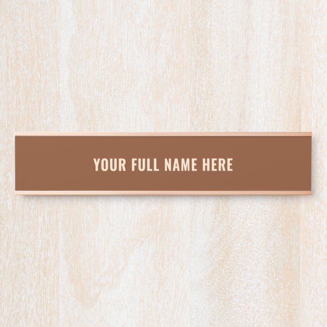 Personalized Custom Colours Name Door Sign Example (Front)