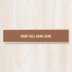 Personalized Custom Colours Name Door Sign Templat