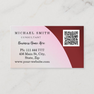Personalized Custom Corporate QR Code Logo Business Card