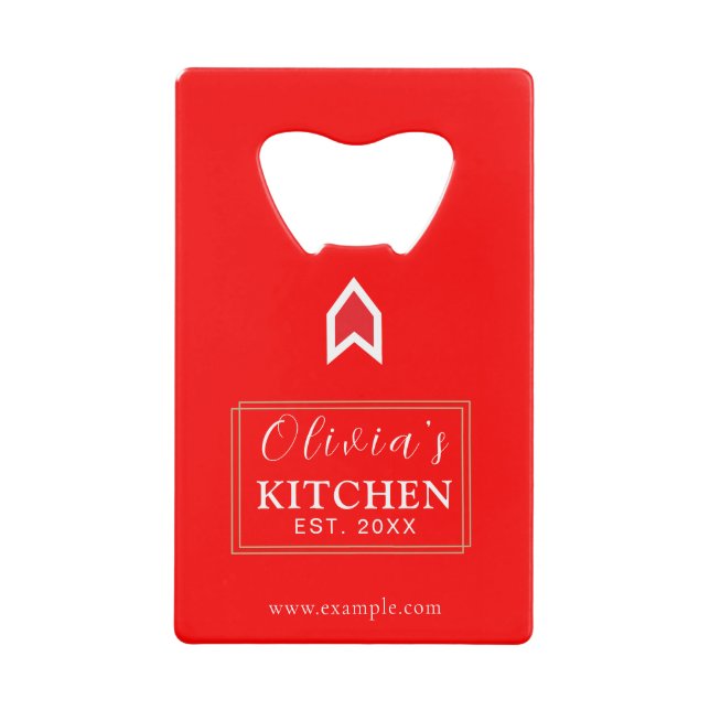 Personalized Custom Credit Card Bottle Opener (Front)