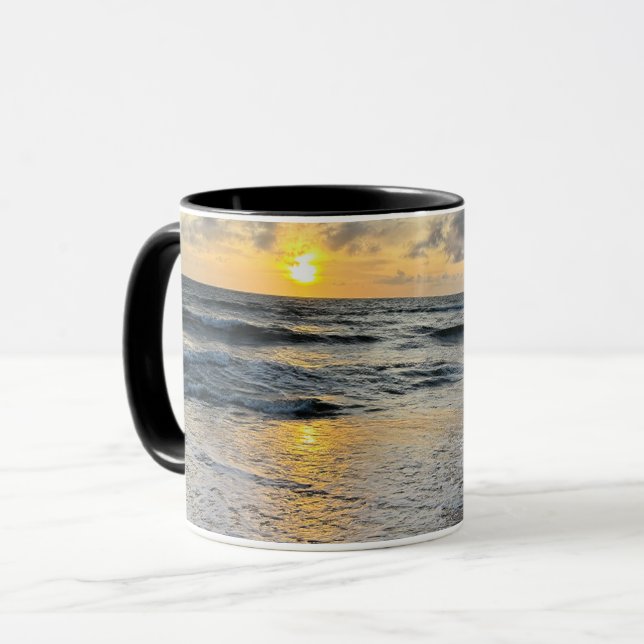 Personalized custom cup of Happy Sunshine Modern (Front Left)