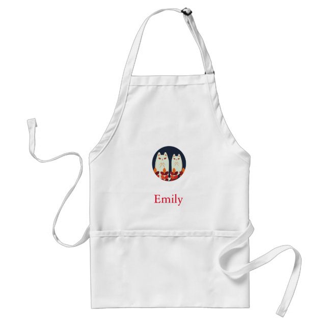 Personalized Custom Cute Cats Standard Apron (Front)