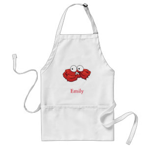 Personalized Custom Cute Crab Standard Apron