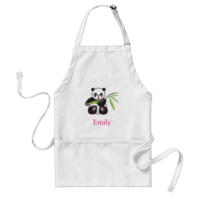 Personalized Custom Cute Panda Standard Apron (Front)