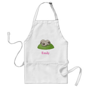 Personalized Custom Cute Three Sheep Standard Apron