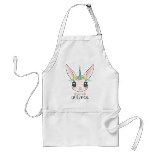 Personalized Custom Cute unicorn with Pony Standard Apron