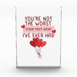 Personalized Custom Cute Valentines Day Photo Block