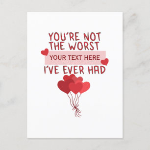 Personalized Custom Cute Valentines Day Postcard