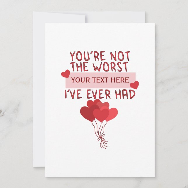 Personalized Custom Cute Valentines Day Save The Date (Front)