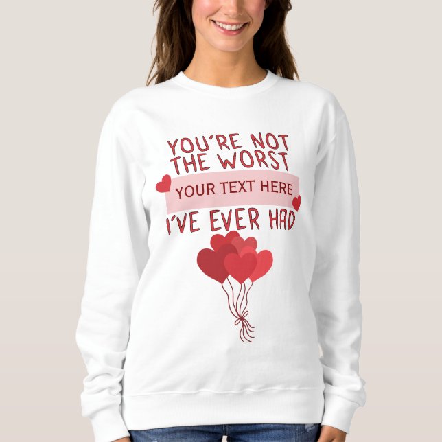 Personalized Custom Cute Valentines Day Sweatshirt (Front)