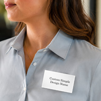 Personalized Custom Design 3.5" x 2" Name Tag