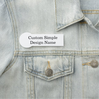 Personalized Custom Design 3.75" X 1.25" Name Tag