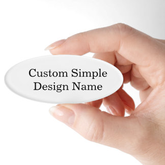Personalized Custom Design 3" x 1.125" Name Tag