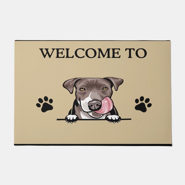 Personalized Custom Doormat For Dog Lover Gift (Front)
