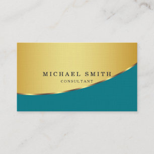 Personalized Custom Elegant Modern Plain Metal Business Card