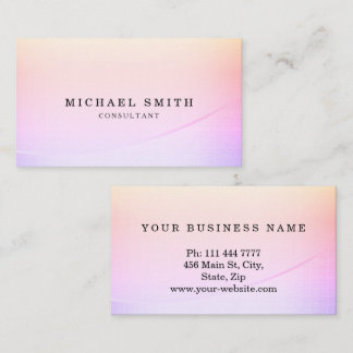 Personalized Custom Elegant Modern Plain Metal Business Card
