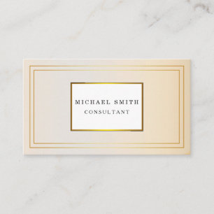 Personalized Custom Elegant Modern Plain Metal Business Card