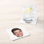 Personalized Custom Face Square Paper Coaster<br><div class="desc">Personalized Custom Face,  Personalized Baby,  Kid,  Boyfriend,  Girlfriend,  Face</div>