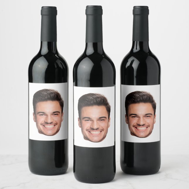 Personalized Custom Face Wine Label (Bottles)