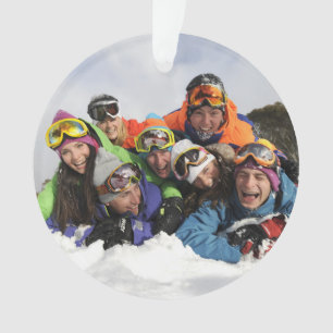 Personalized Custom FAMILY Holiday Photo Ornament