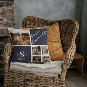 Personalized Custom Family Photo & Family Quote Throw Pillow