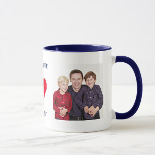 Personalized Custom Family Photo Love You Daddy Mug
