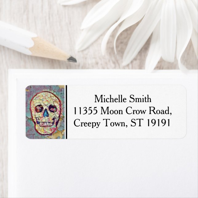 Personalized Custom Floral Sugar Skull Halloween L (Insitu)