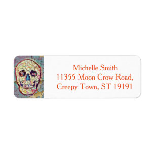 Personalized Custom Floral Sugar Skull Halloween L