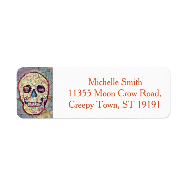 Personalized Custom Floral Sugar Skull Halloween L (Front)