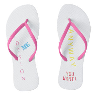 Personalized, custom, gift, beach, flip flops