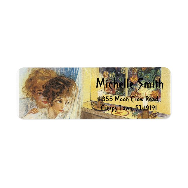 Personalized Custom Halloween Crow with Moon (Front)