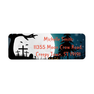 Personalized Custom Halloween Label