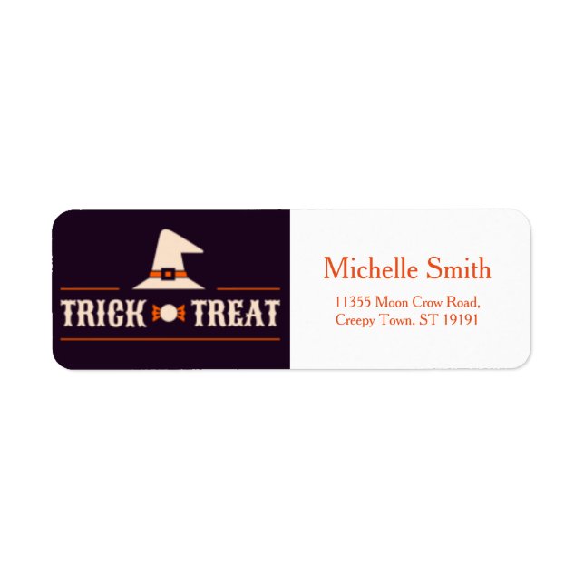 Personalized Custom Halloween Label (Front)