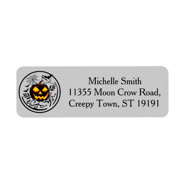 Personalized Custom Halloween Pumpkin spider Bat (Front)