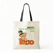 Personalized Custom Halloween Trick or Treat Bag