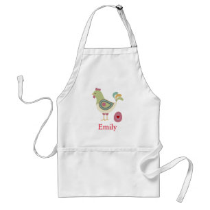 Personalized Custom Hen with Egg Abstract Standard Apron