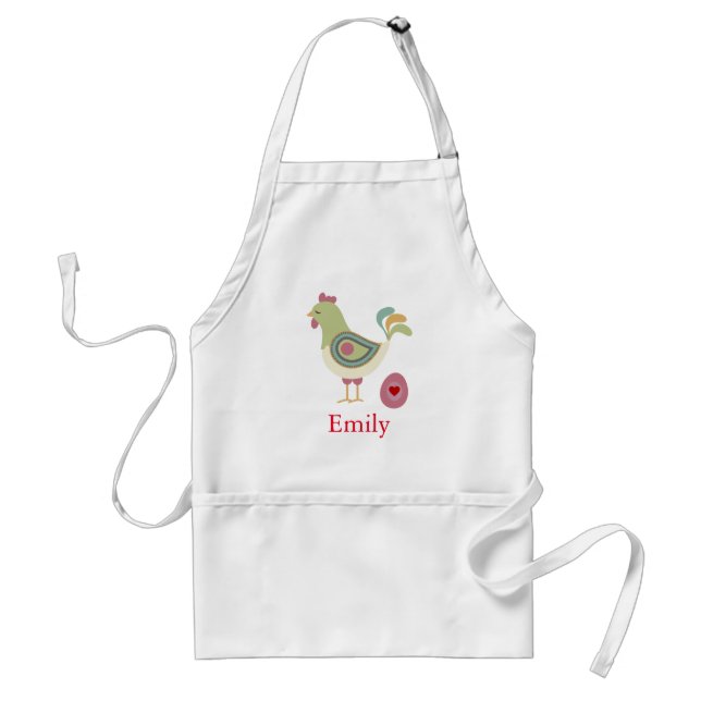 Personalized Custom Hen with Egg Abstract Standard Apron (Front)