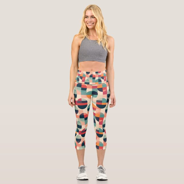 Personalized Custom High Waisted Yoga Capris (Front)