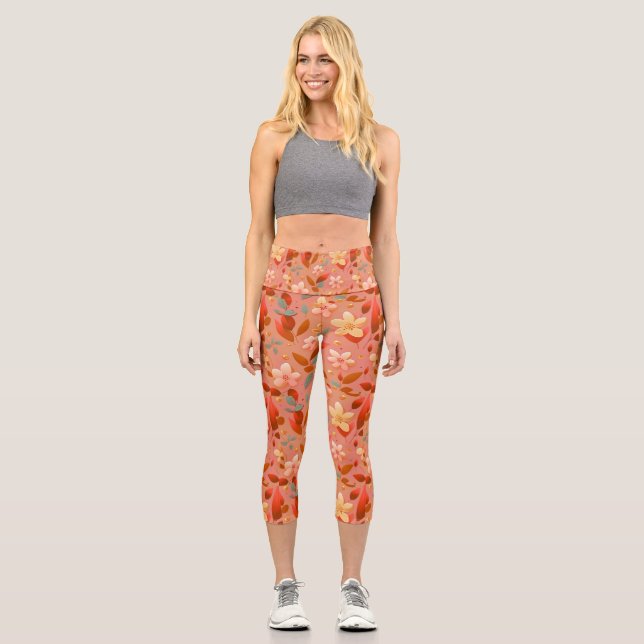 Personalized Custom High Waisted Yoga Capris (Front)