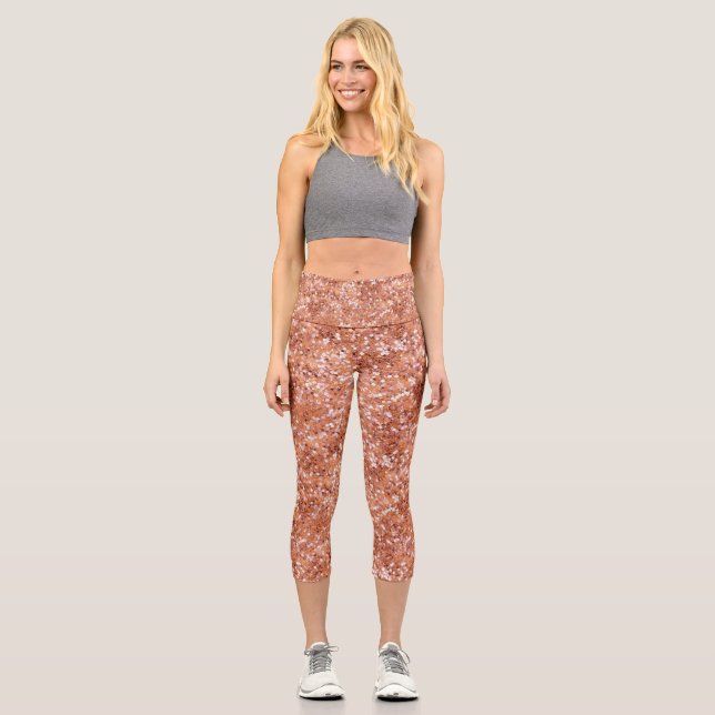 Personalized Custom High Waisted Yoga Capris (Front)