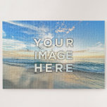 Personalized Custom Image 20" x 30" 1000 pieces Jigsaw Puzzle<br><div class="desc">Upload your photo and create your personalized Jigsaw Puzzle! Make your perfect and relaxing game for friends, couple, kids, family time and built together your best home decor. Do you want to buy this beach landscape with seagulls? This amazing photo by Frank Mckenna made in San Diego, United States, is...</div>