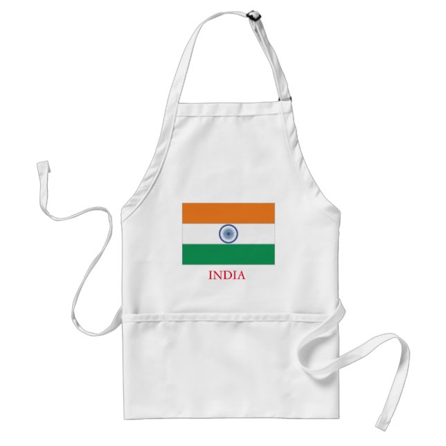 Personalized Custom India Flag Standard Apron (Front)